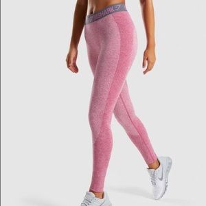 Gymshark Flex Leggings - Dusky Pink Marl/Charcoal